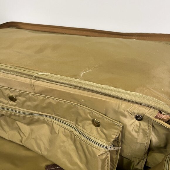 Vintage Hartmann Belting Leather 21" Structured Luggage Carry On Suitcase Brown - Picture 7 of 16